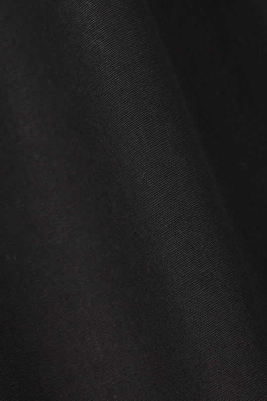 Girls Cotton Pants (Scallops) – Black