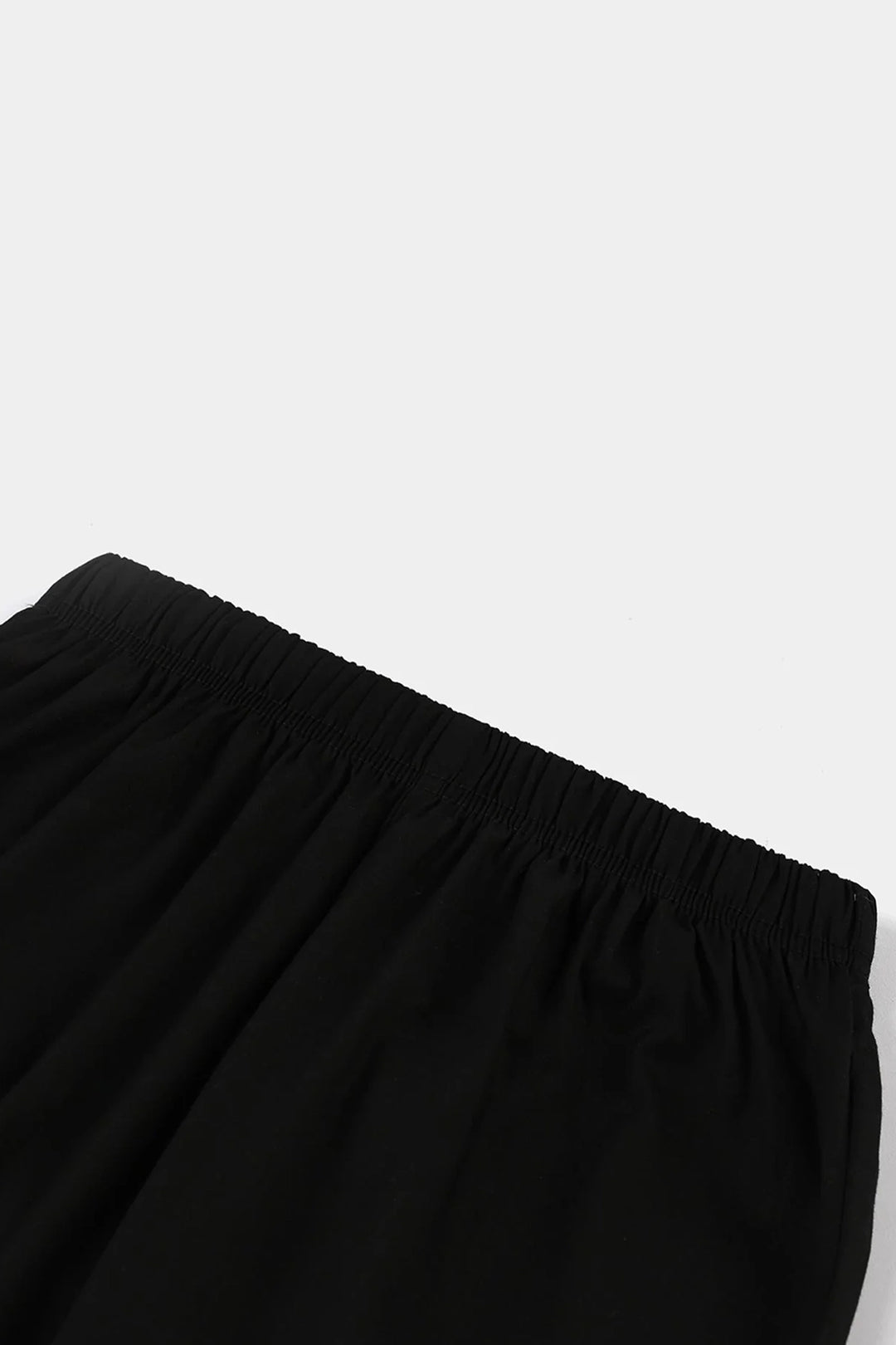 Girls Cotton Pants (Triangle) – Black
