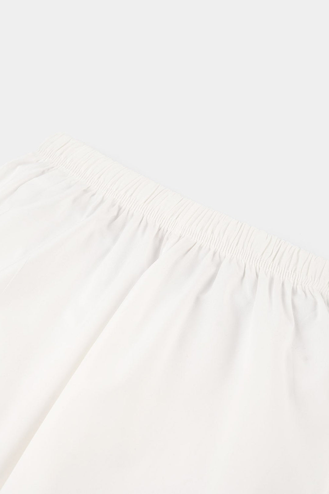 Girls Cotton Pants (Triangle) – White