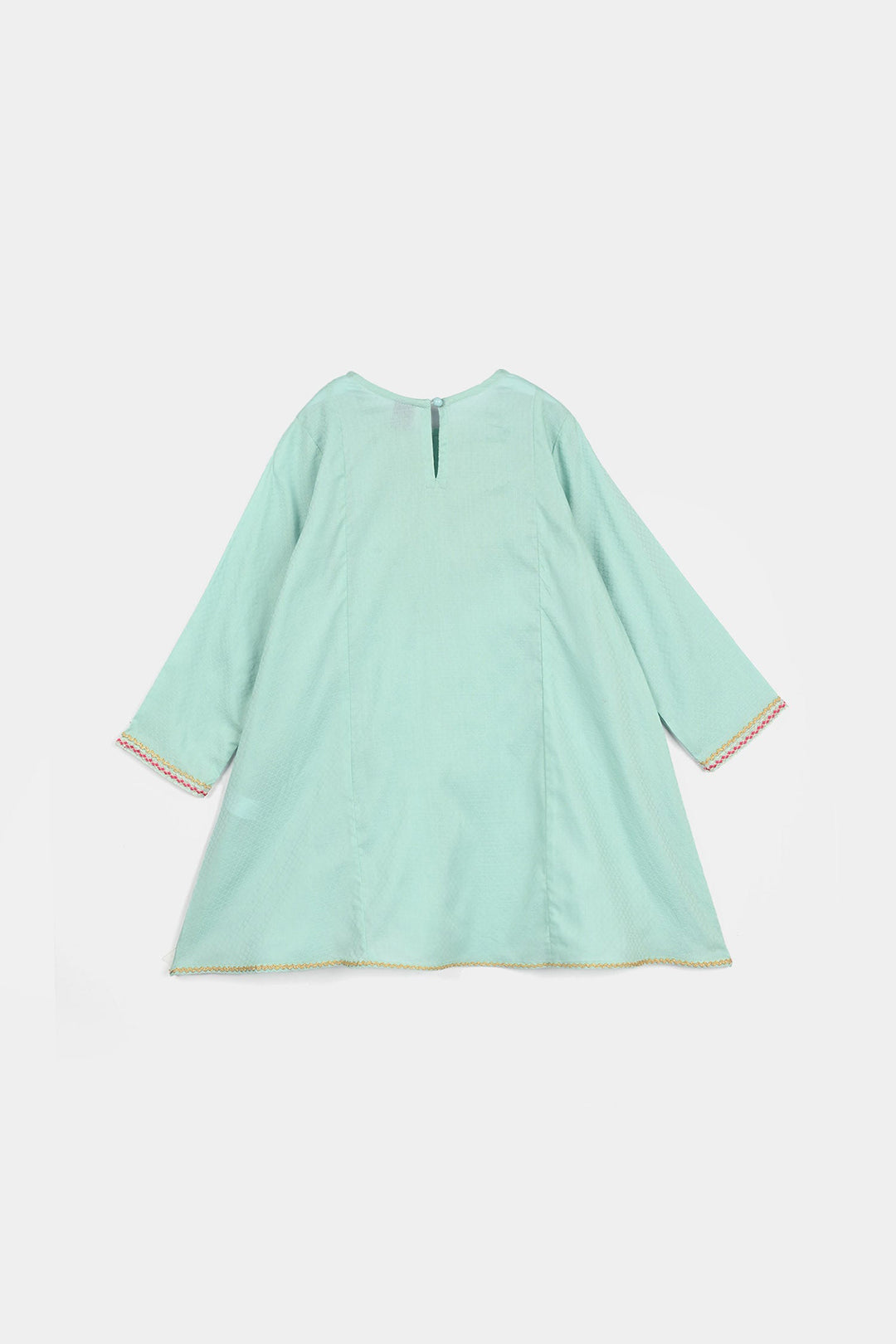 Girls Jacquard Emb 2Pcs Naqsh-Mint Green