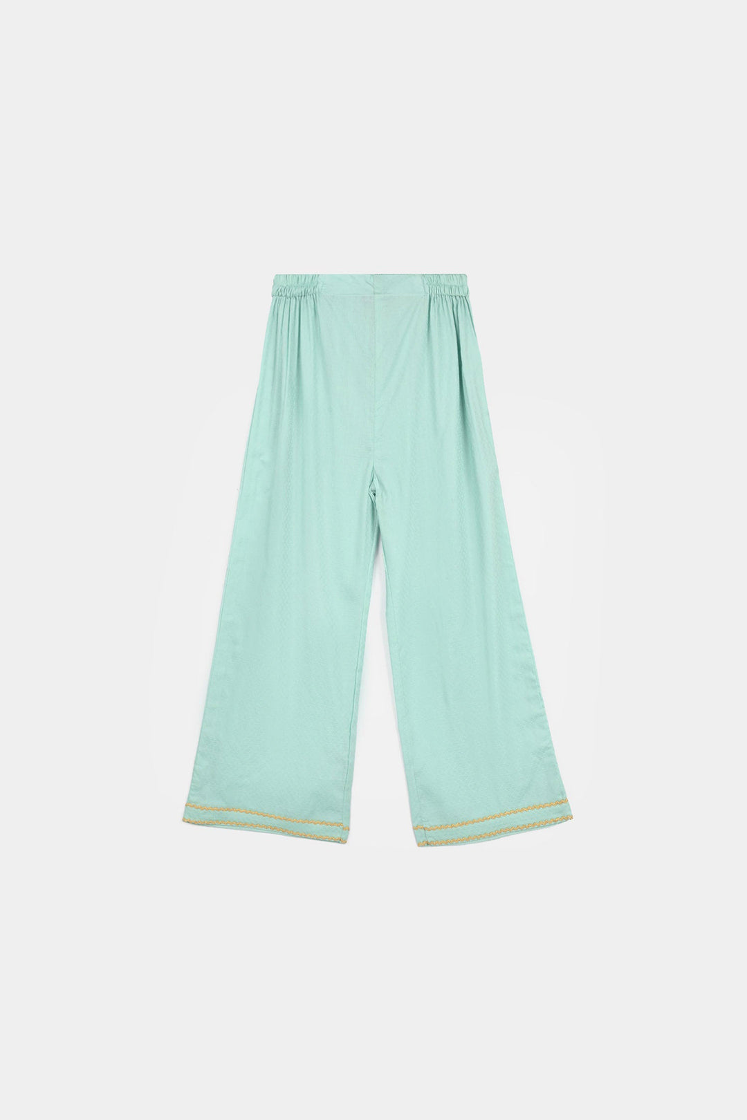 Girls Jacquard Emb 2Pcs Naqsh-Mint Green