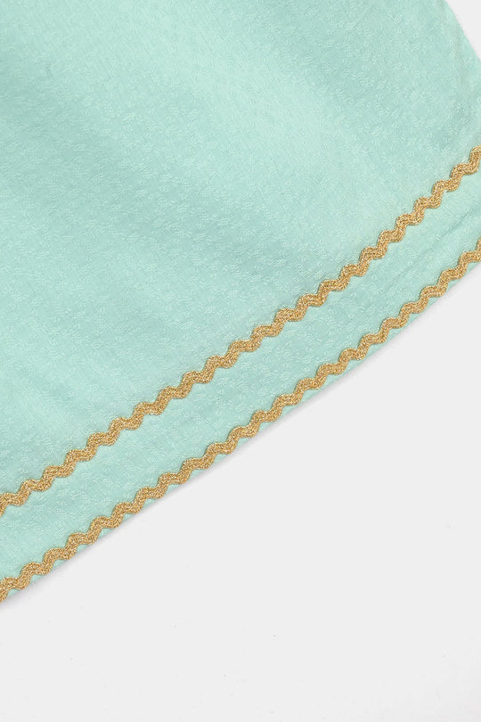 Girls Jacquard Emb 2Pcs Naqsh-Mint Green