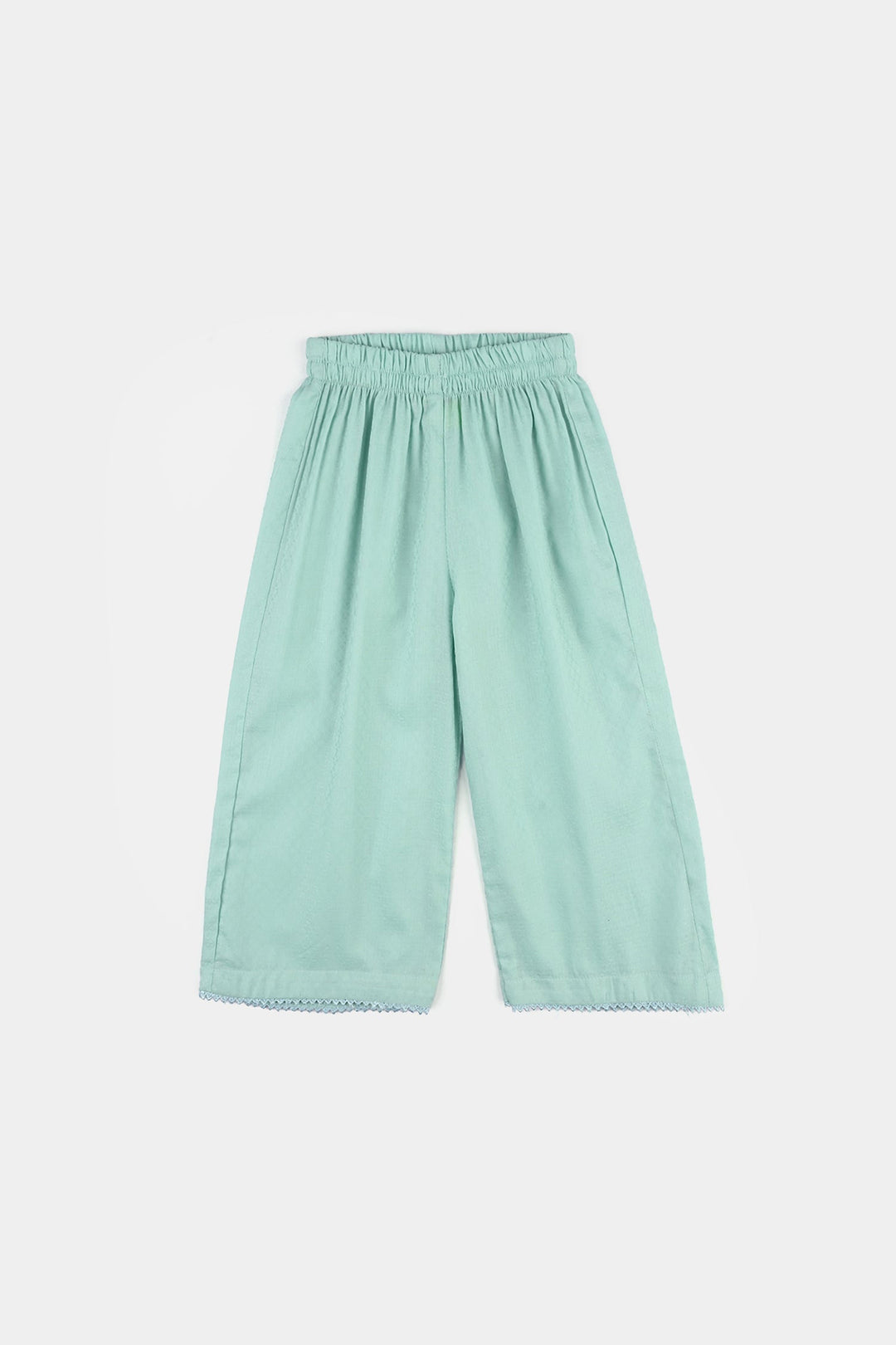 Infant Girls Jacquard Embroidered 2Pcs - Mint Green