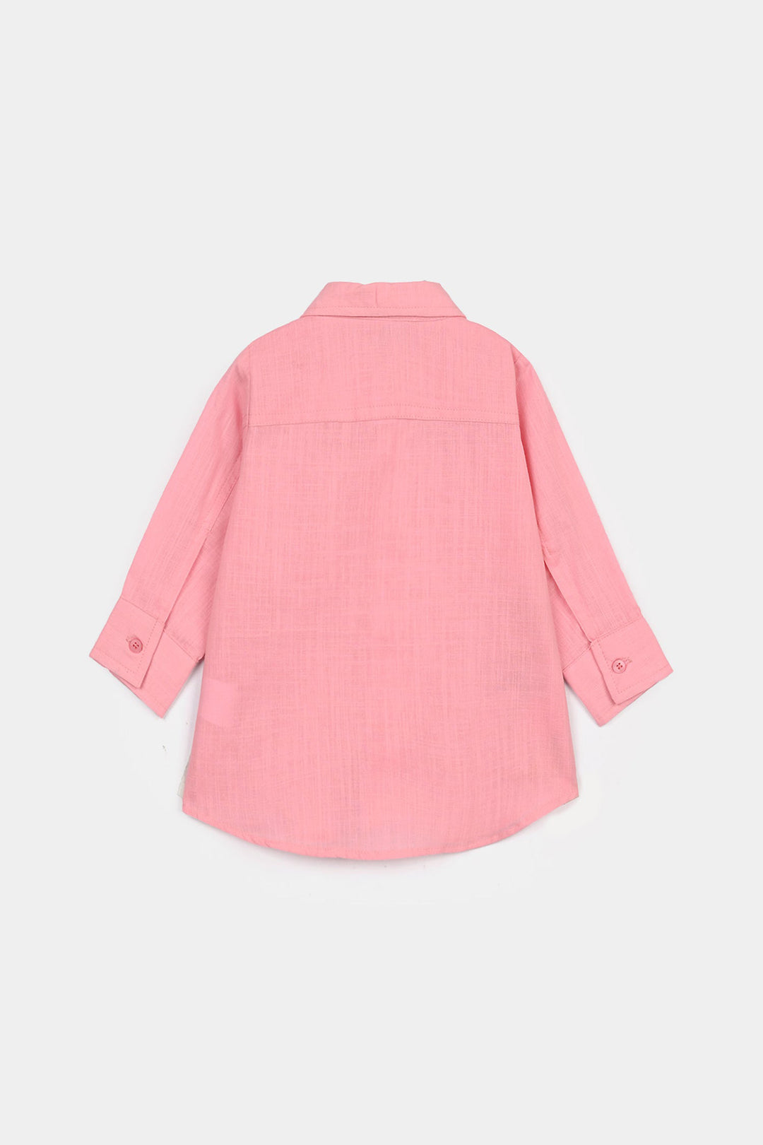 Girls Raw Silk Casual Top - Dusky Pink