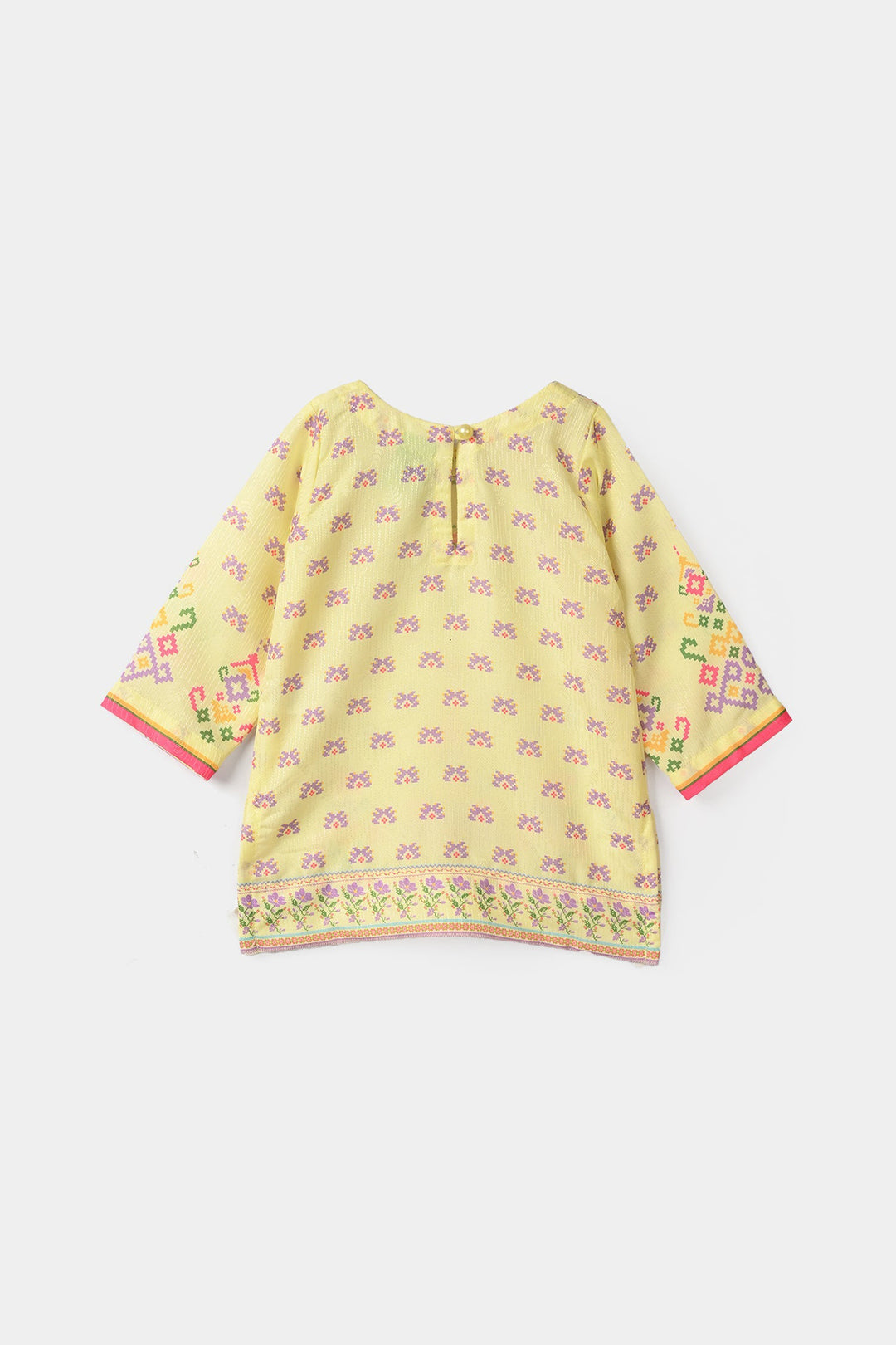 Infant Girls Jacquard Printed 2-Piece Set (Skyler) - Yellow