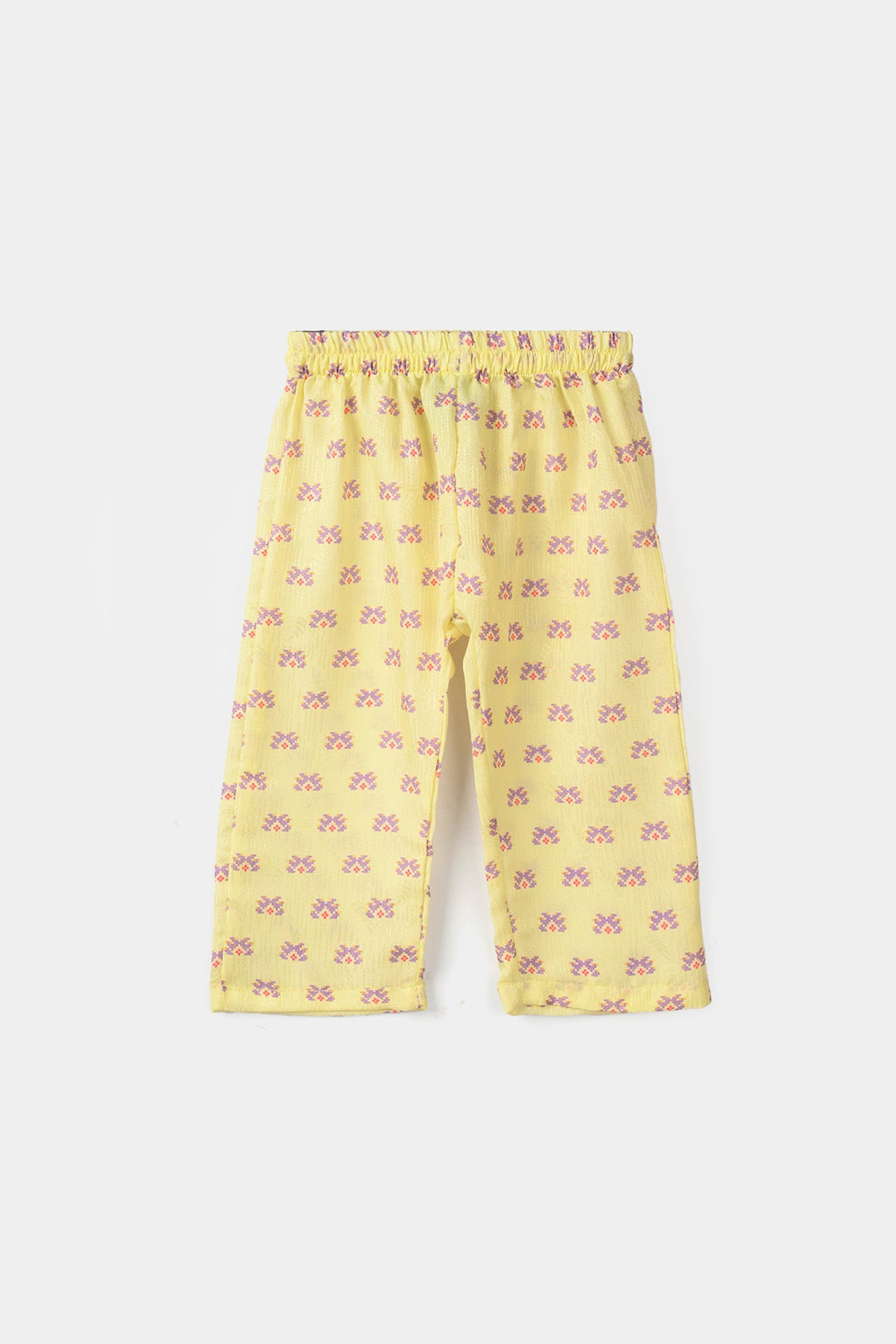 Infant Girls Jacquard Printed 2-Piece Set (Skyler) - Yellow