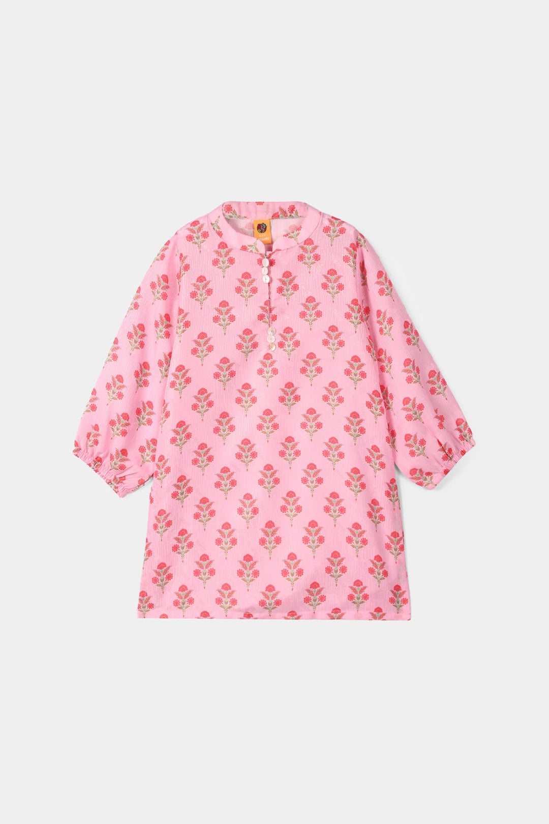 Girls Jacquard Printed 2Pcs Opal-PINK