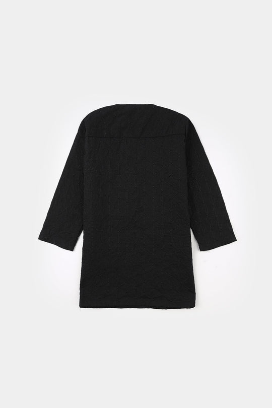 Infant Boys Cotton Kurta Pajama (Chicken Kari) - Black