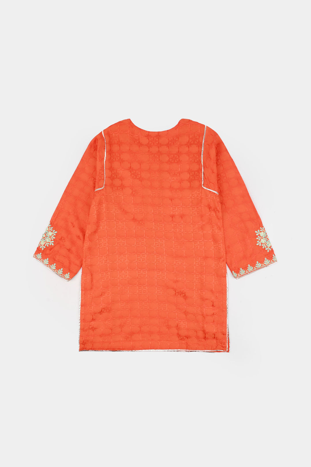 Teens Girls Jacquard 3 Pcs Raqs - Rust
