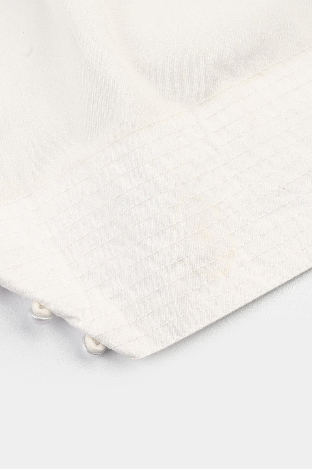 Girls Cotton Farshi Shalwar - White