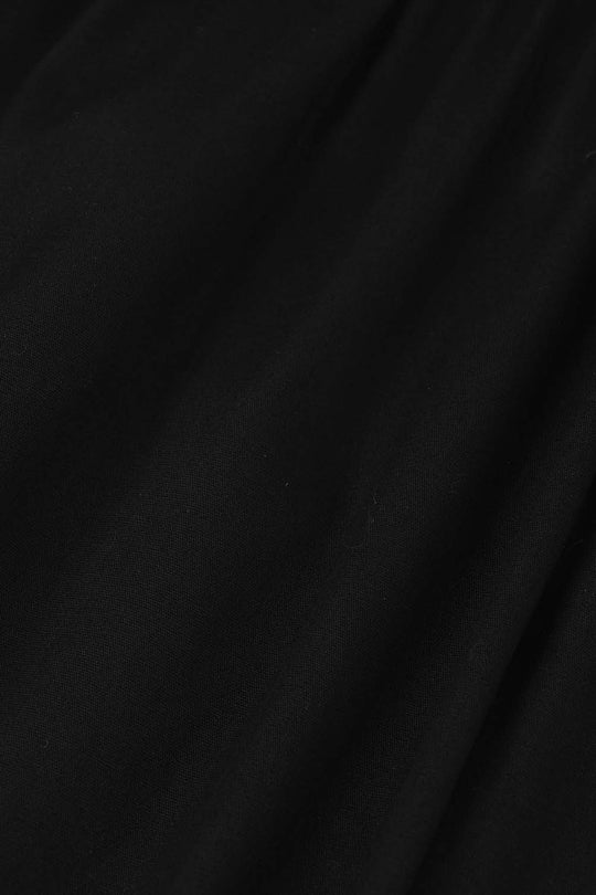 Girls Cotton Pants (Hanging Tassels) - Black