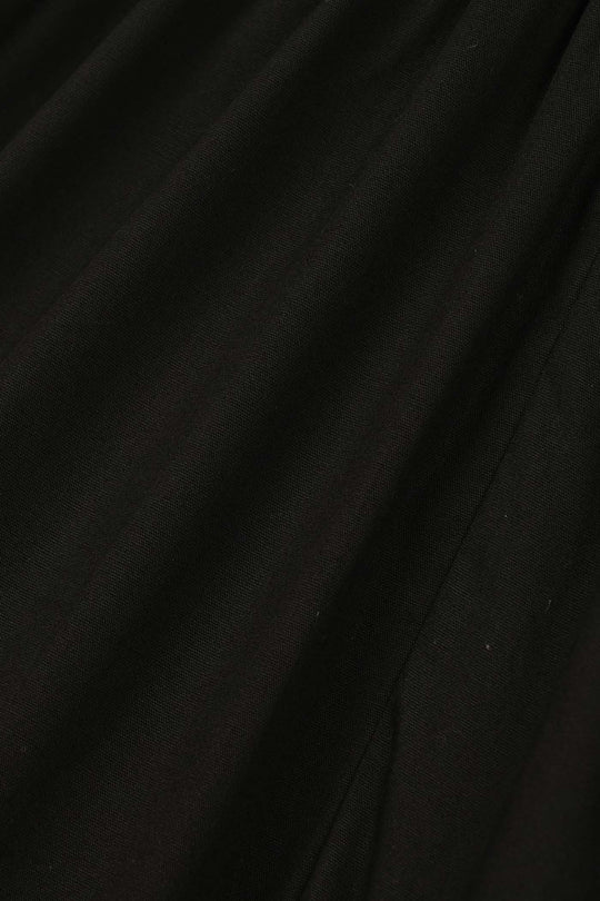 Girls Cotton Gharara (Layered) - Black