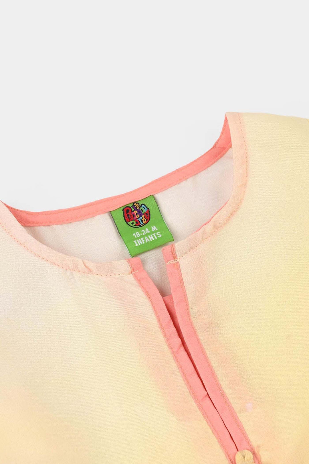 Infant Girls Poly Lawn Casual Top (Sunny) - Yellow
