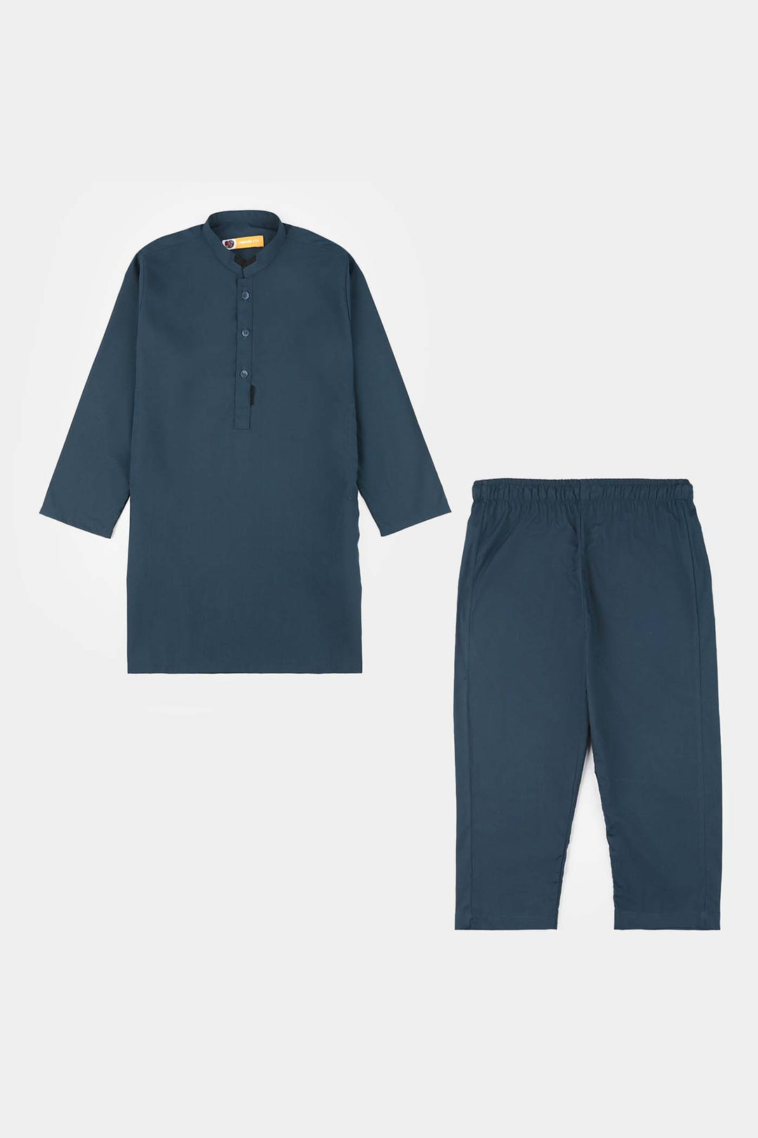 Boys Poly Viscose Kurta Pajama - Teal Blue