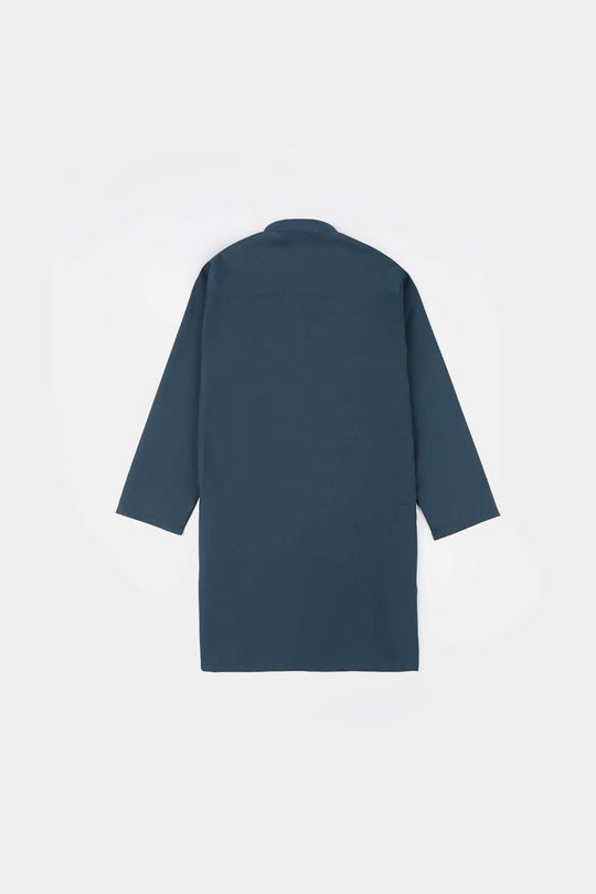 Boys Poly Viscose Kurta Pajama - Teal Blue