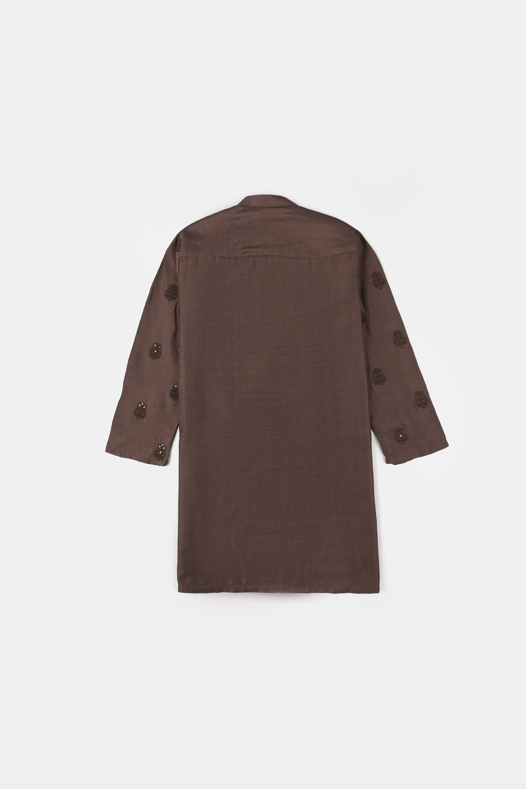 Boys Cotton Viscos Kurta Pajama (Sitara)-BROWN