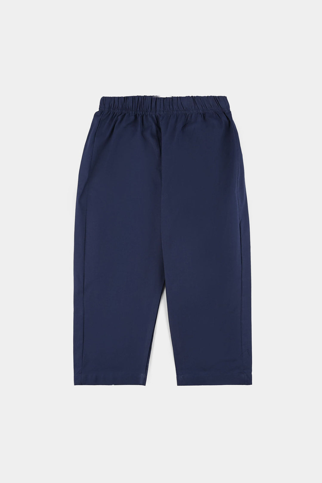 Boys Cotton Poplin Kurta Pajama (Chicken Kari) - Blue
