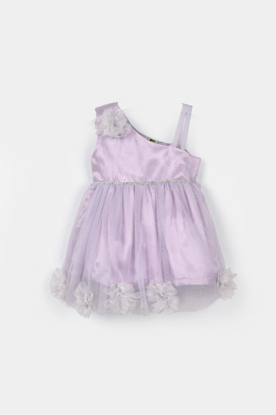 Infant Girls Net Fancy Frock (Little Fairy) - Lilac