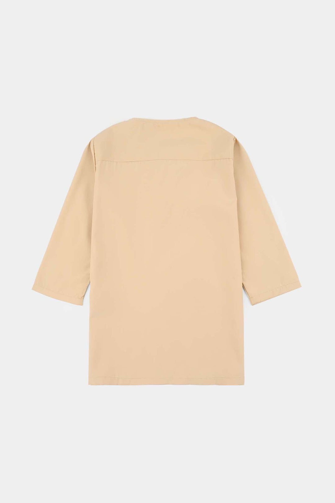 Infant Boys Poly Viscose Kurta Pajama - Beige