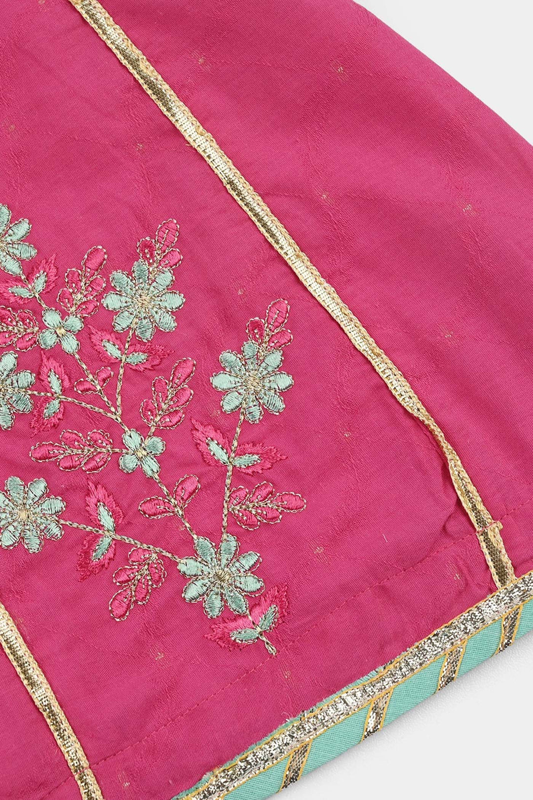 Teens Girls Jacquard 3Pcs Dil Naz - Shocking Pink