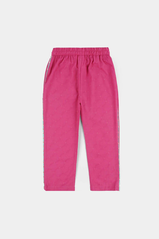 Teens Girls Jacquard 3Pcs Dil Naz - Shocking Pink