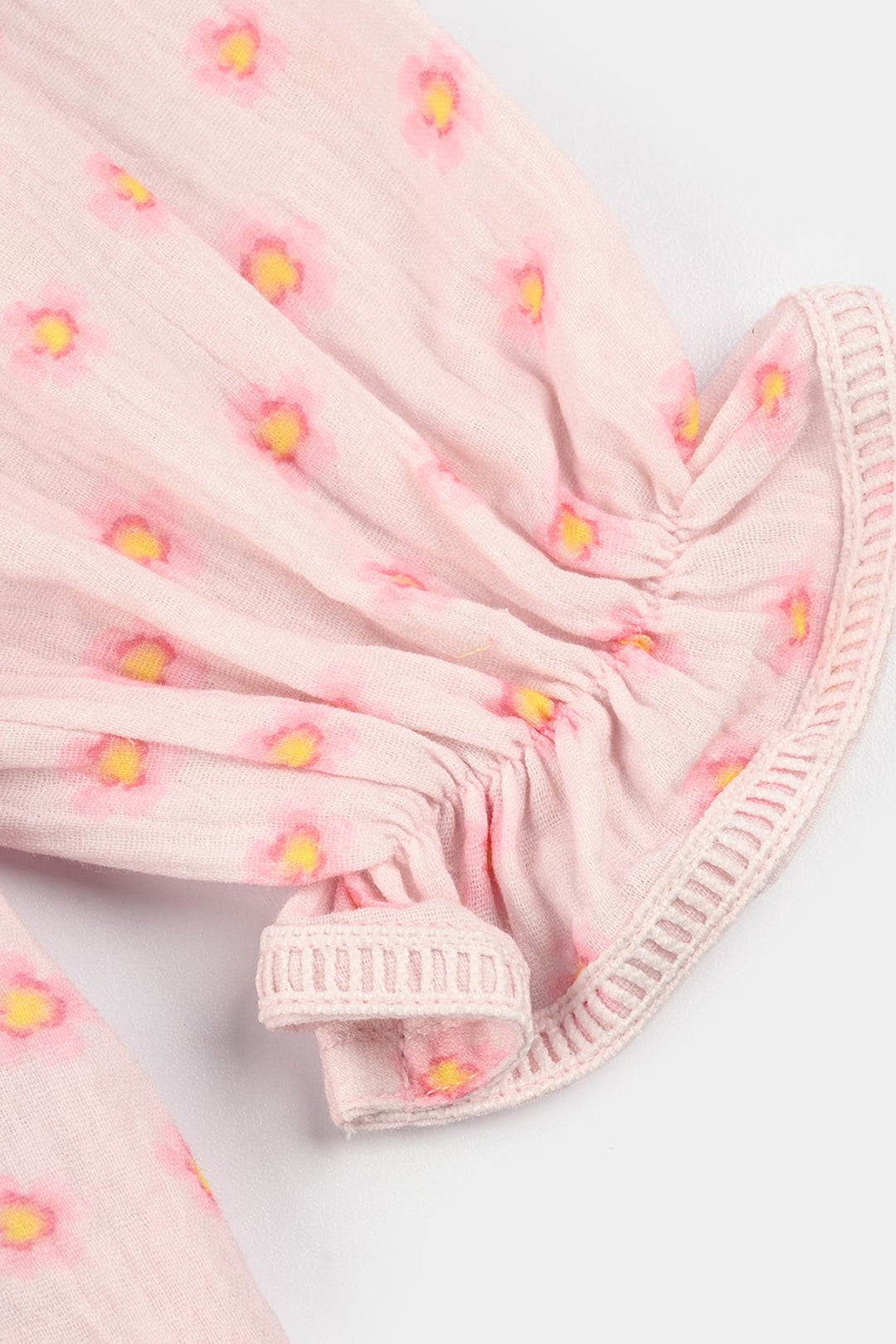 Teens Girls Gauze Co-Ord Set Orchid Pink - Baby Pink