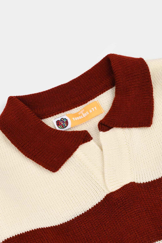 Boys Acrylic Sweater Team 36 - Stripes