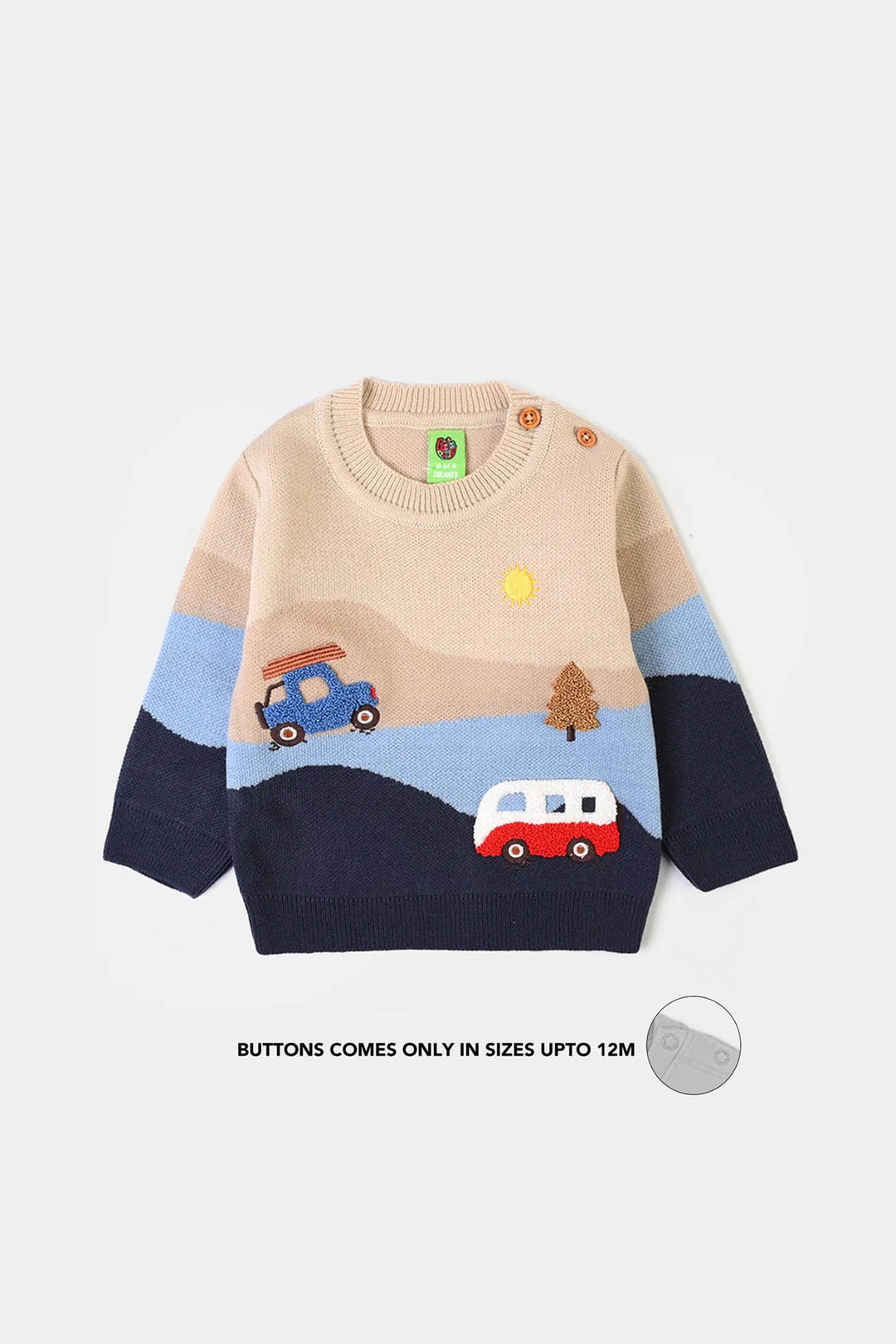 Infant Boys Sweater-Adventure - Multi