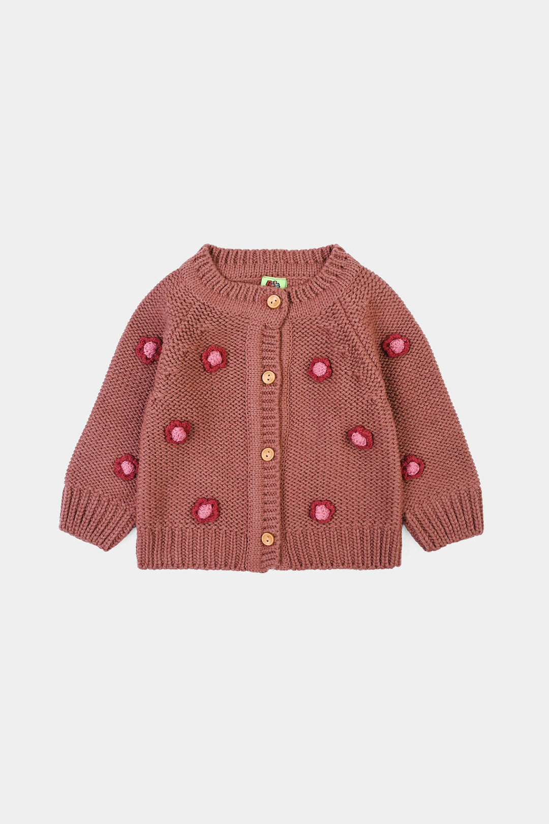 Infant Girls Sweater-Flower Bunch
