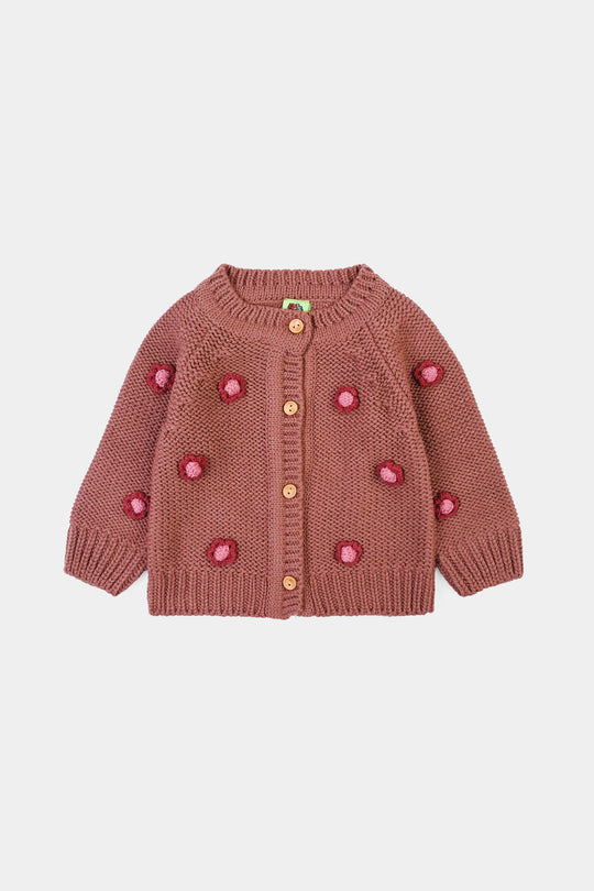 Infant Girls Sweater-Flower Bunch