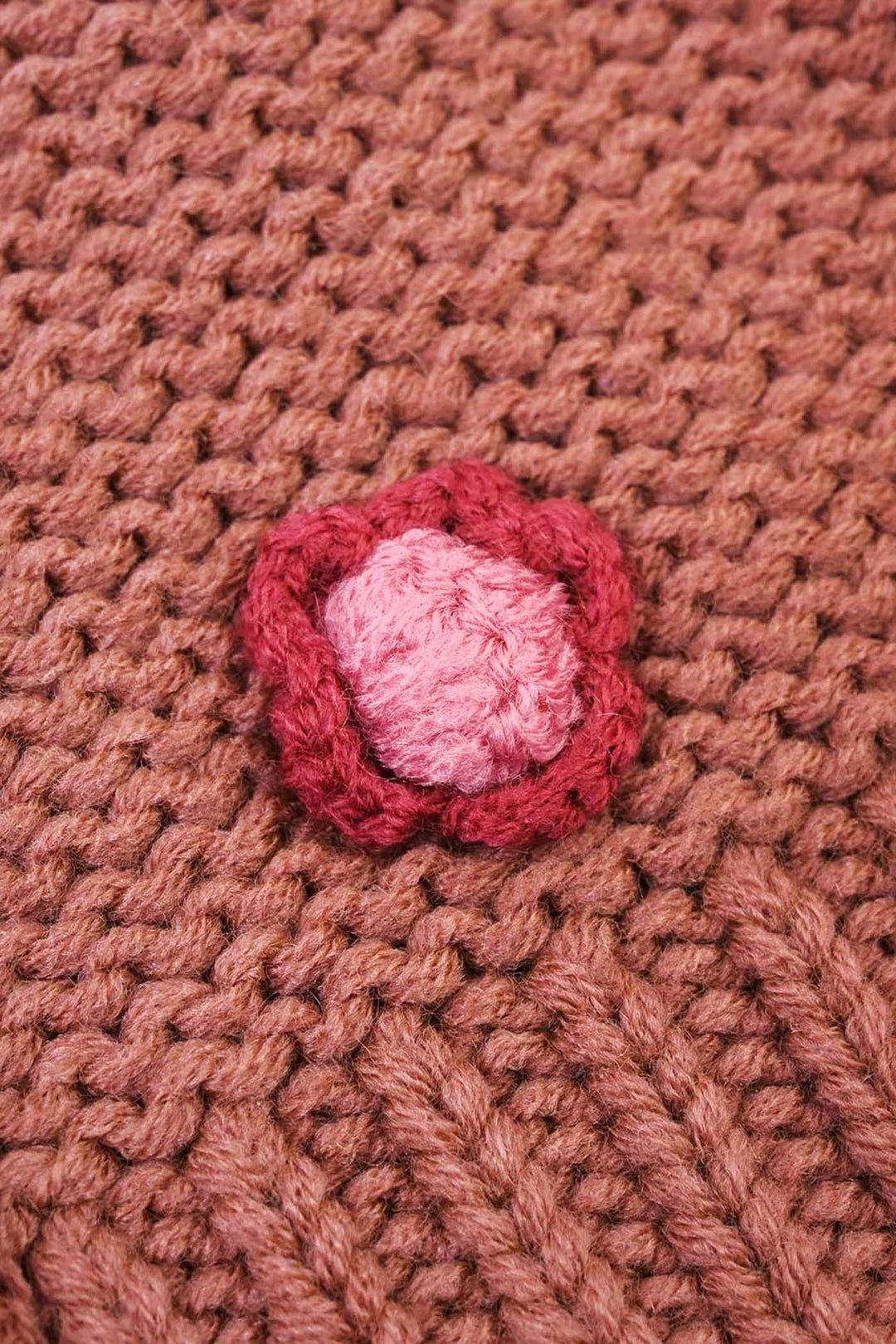 Infant Girls Sweater-Flower Bunch