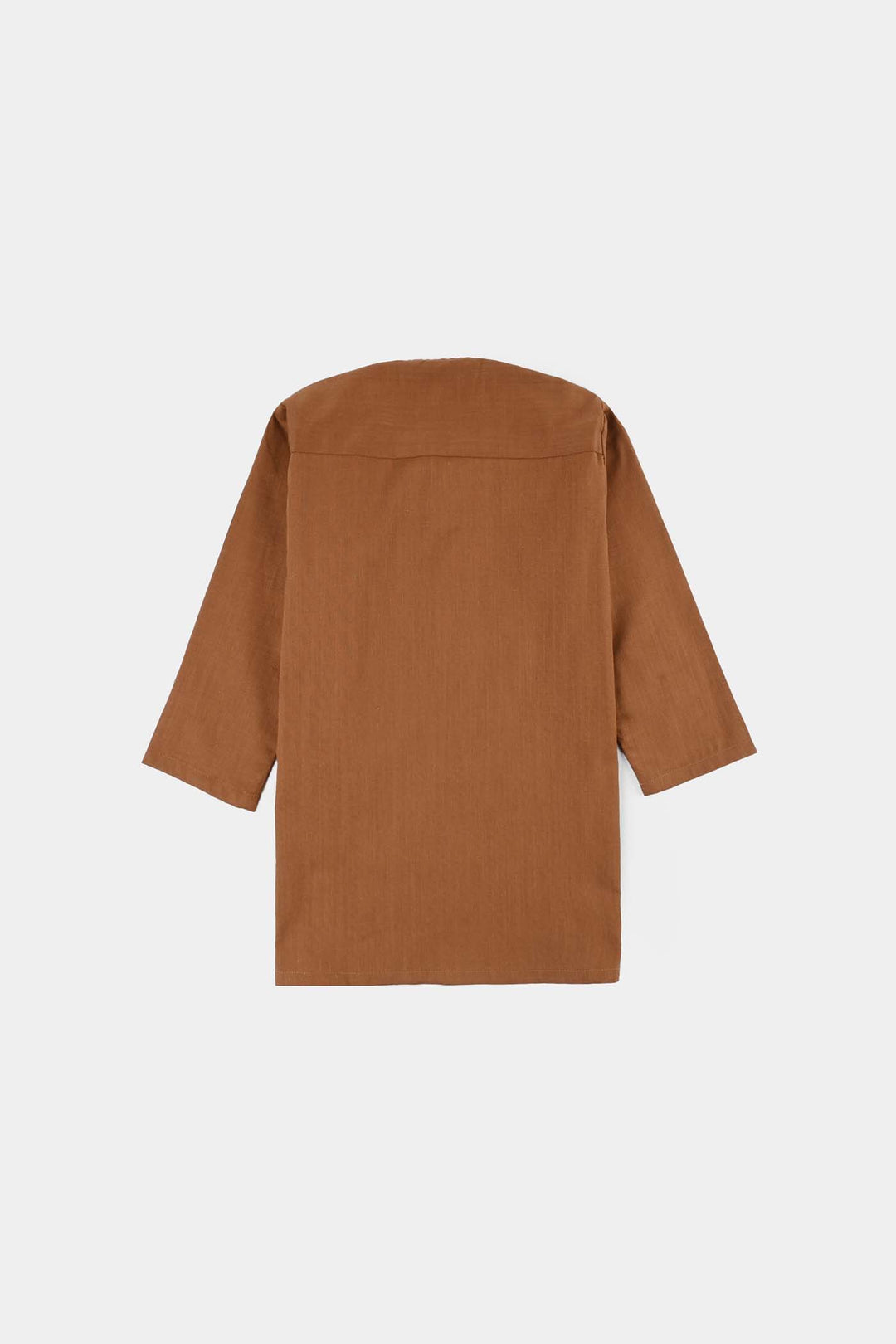 Infant Boys Cotton Slub 3-Piece Suit - Brown