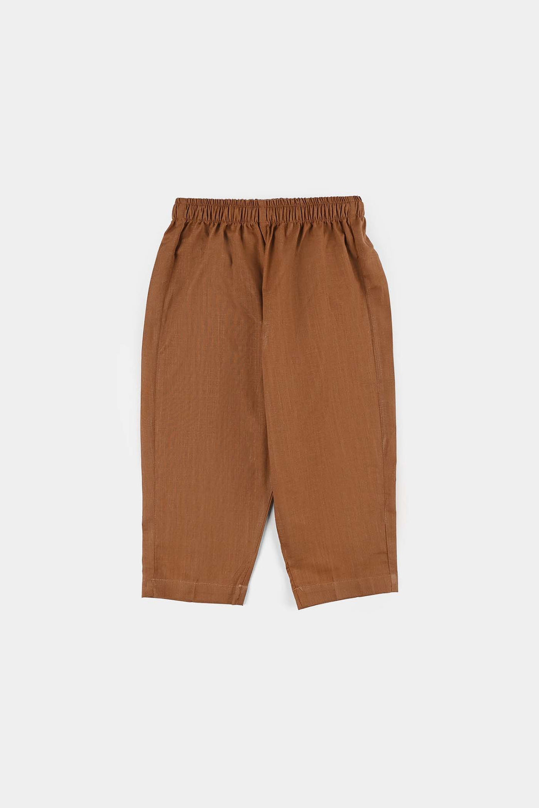 Infant Boys Cotton Slub 3-Piece Suit - Brown