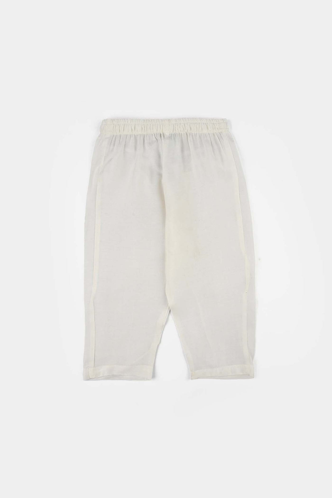 Infant Boys Poly Viscose Kurta Pajama (Jagmag) - White