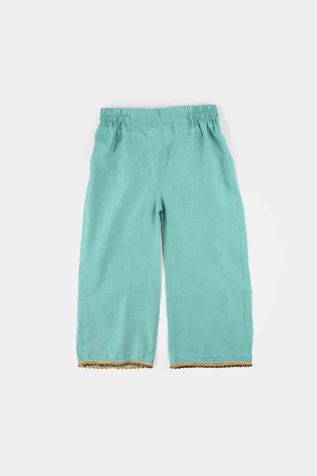 Girls Jacquard 2 Pcs Glitter - Mint Green