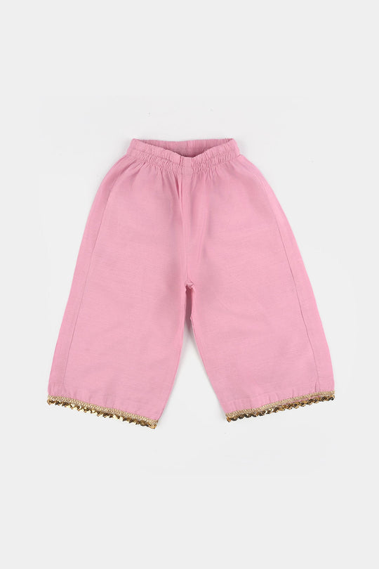 Infant Girls Jacquard 2 Piece Set (Glitter) - Pink