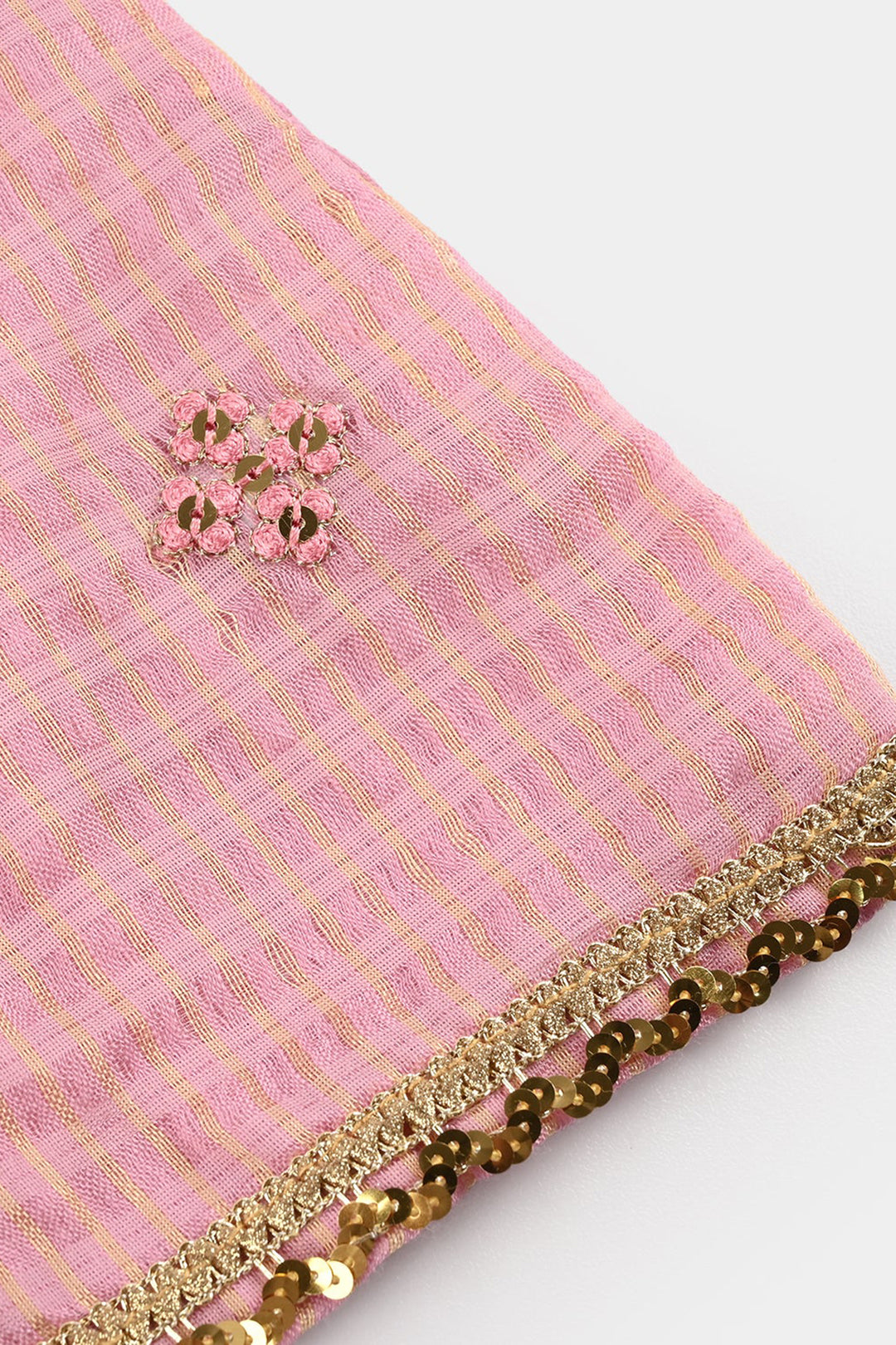 Infant Girls Jacquard 2 Piece Set (Glitter) - Pink