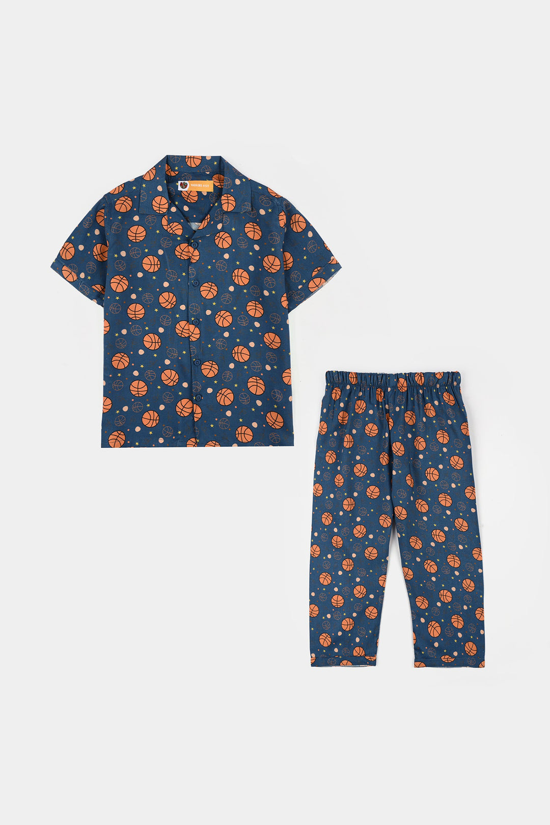 Boys Viscose Nightwear  Basketball -Teal Blue