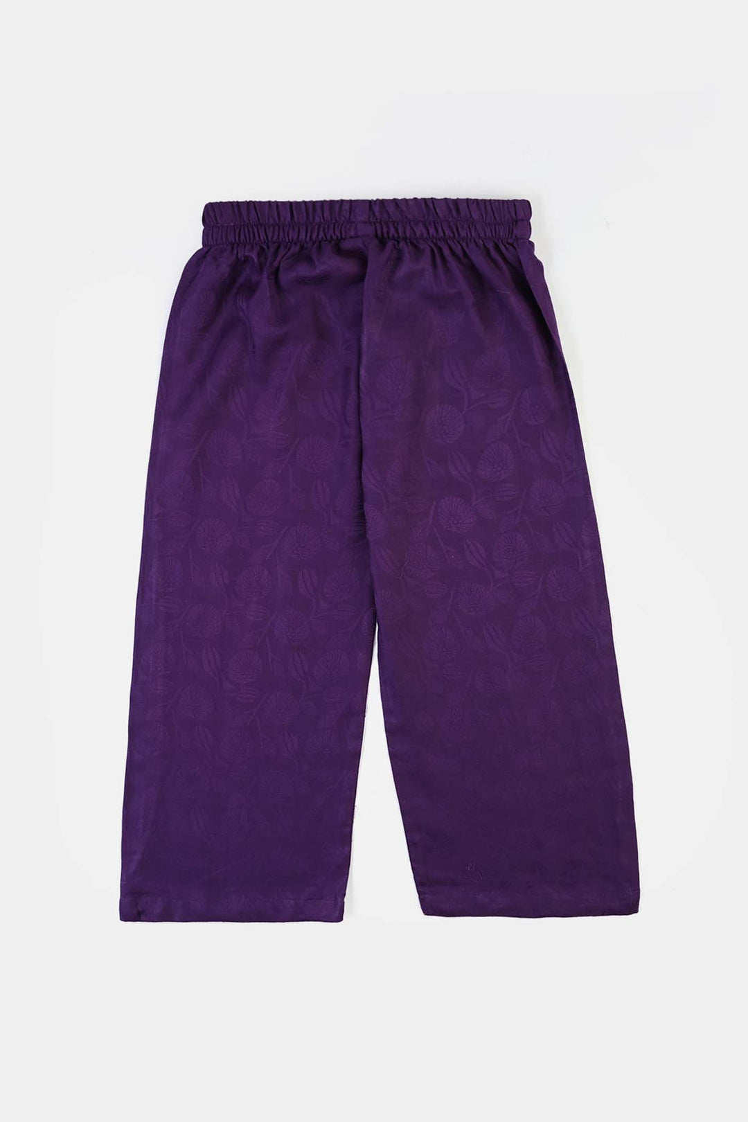 Girls Jacquard Emb 2Pcs Haya-Purple