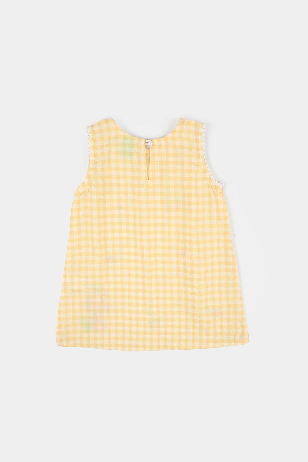 Infant Girls Cotton Emb 2Pcs Little-YELLOW
