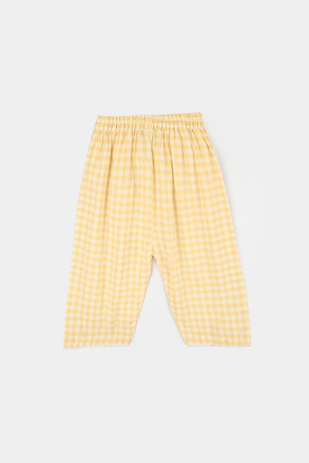 Infant Girls Cotton Emb 2Pcs Little-YELLOW