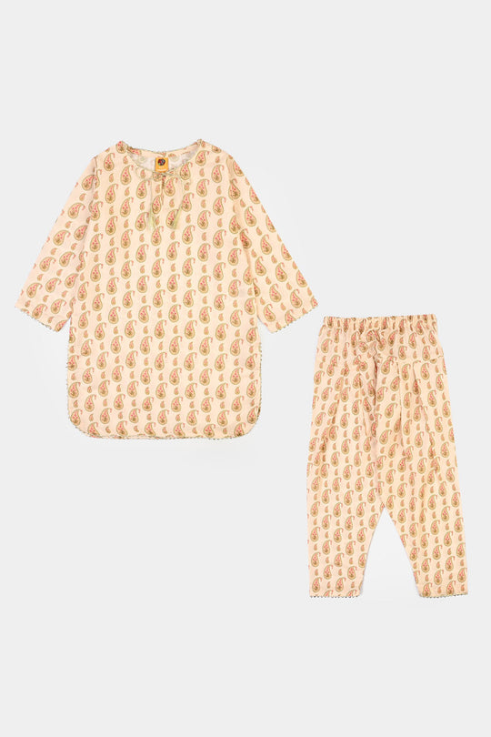 Girls Poly Lawn Printed 2Pcs GulBahar