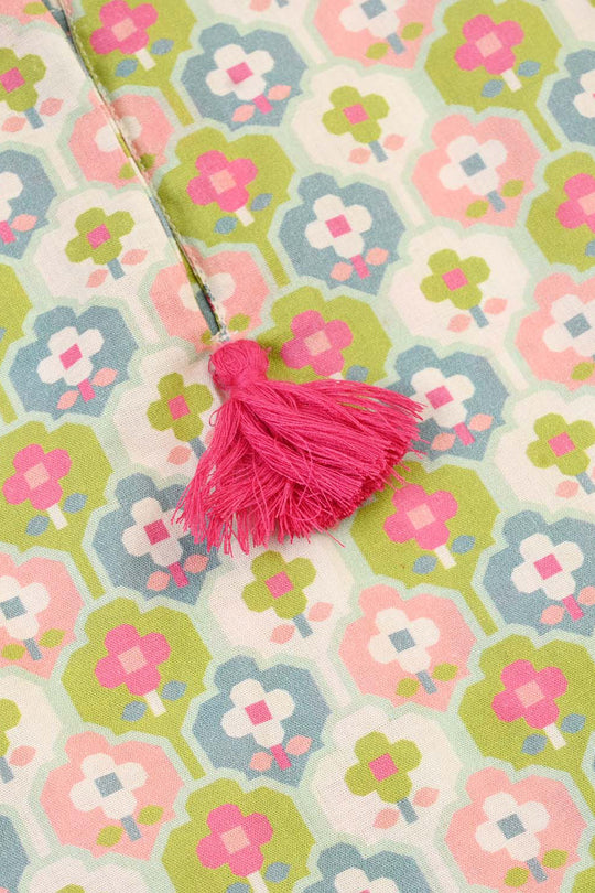 Infant Girls Cotton Printed 2Pcs Petals - Multi