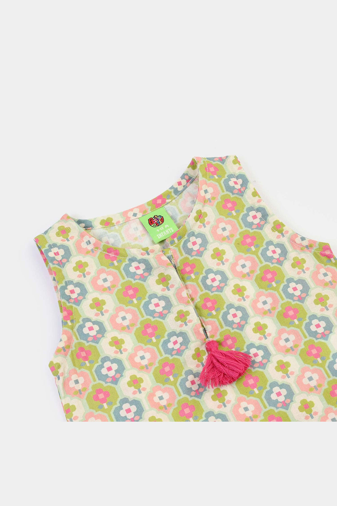 Infant Girls Cotton Printed 2Pcs Petals - Multi
