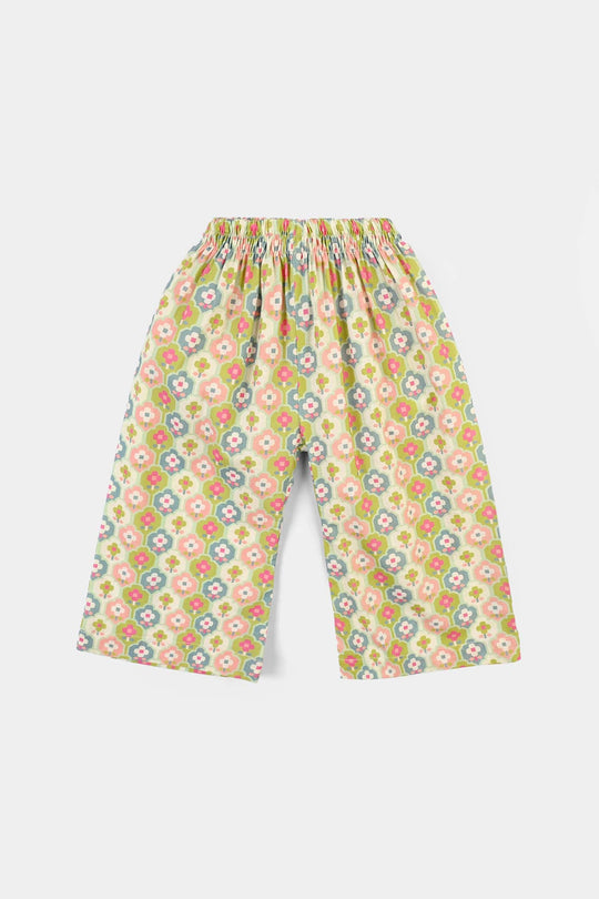 Infant Girls Cotton Printed 2Pcs Petals - Multi