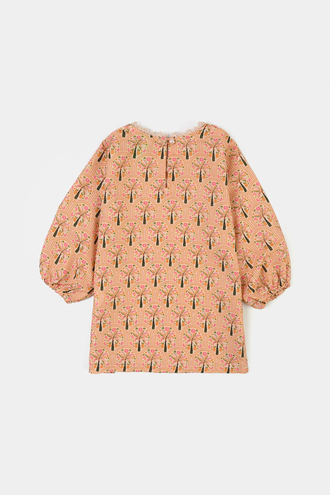 Infant Girls Poly Lawn Printed 2Pcs Palm Tree