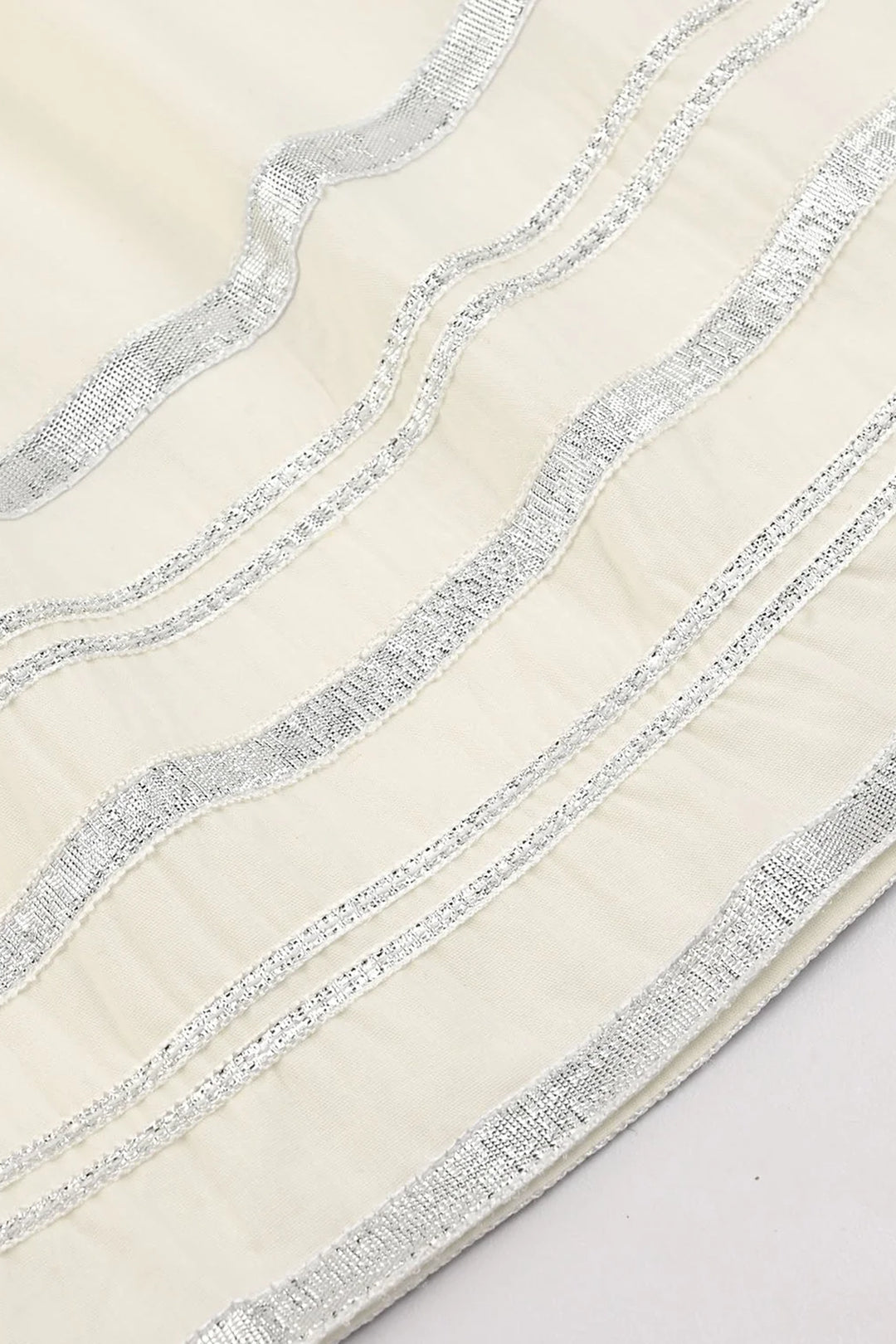 Girls Cotton Flared Gharara - WHITE