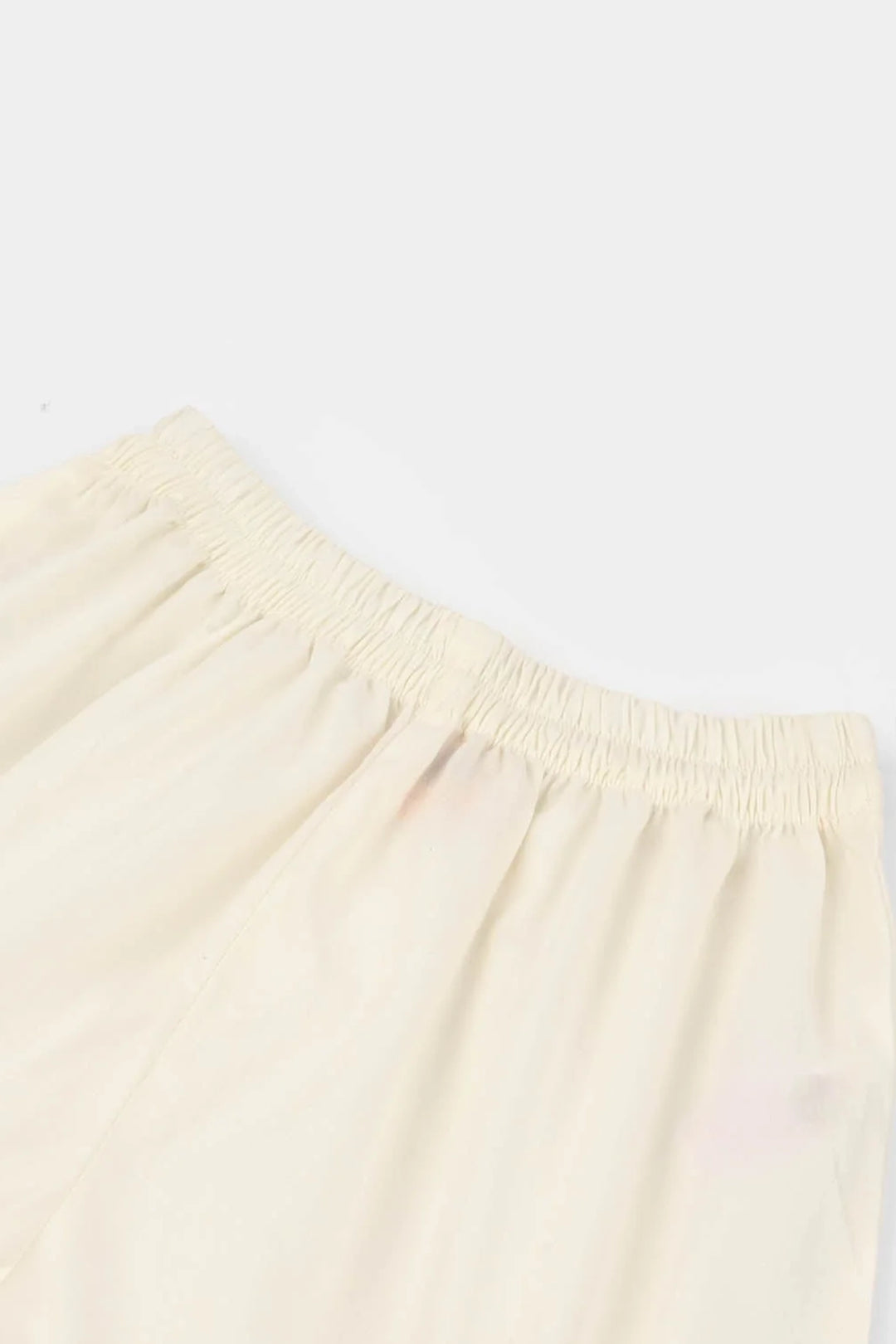 Girls Cotton Flared Gharara - WHITE