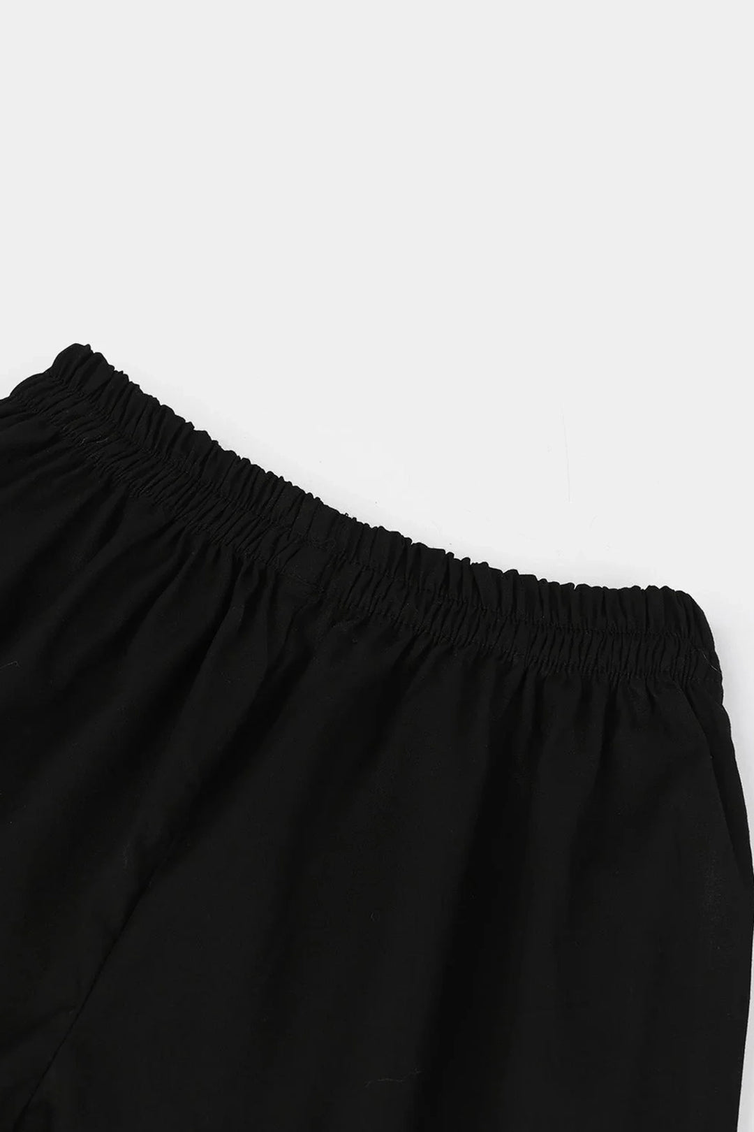 Girls Cotton Flared Gharara - BLACK