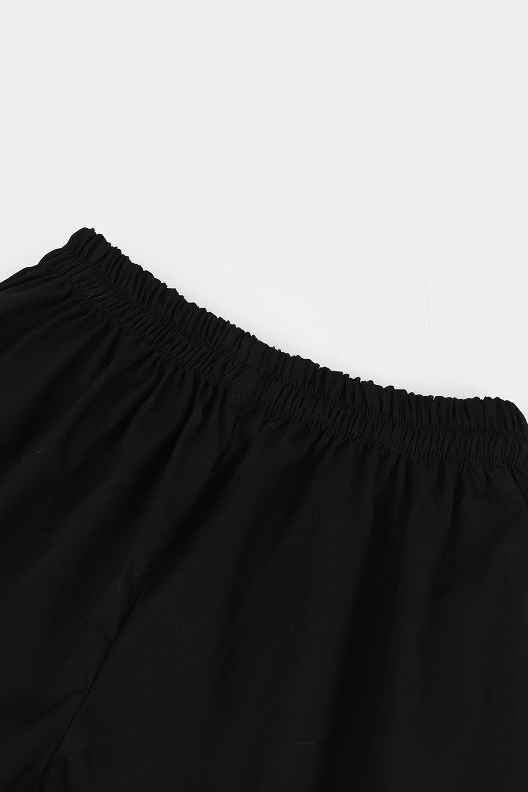 Girls Cotton Flared Gharara - BLACK